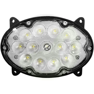 Delovna luč LED - 39W - 3500lm - ovalna - 10/30V - 138x93x69mm - širok snop - 13 LED-jev - Kramp LA10600