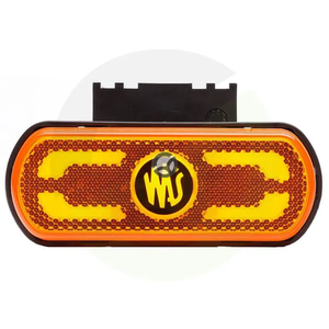 Pozicijska luč LED - amber, pravokotna - 12-24V - 133.8x53x25mm - SAFETY LINE - Kramp LA30082