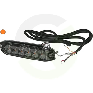 Utripajoča opozorilna lučka - oranžna - 6 LED - Kramp LA20076