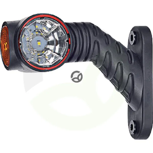Pozicijska luč desna LED - 0,7/1,4 W - 12/24 V - bela/oranžna/rdeča - 110x55x125mm - 3 LED diode - Kramp LA30017