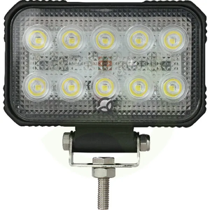 Delovna luč LED - 15W - 1900lm - pravokotna - 10/30V - 150x37x100mm - širok snop - 10 LED - Kramp LA10021
