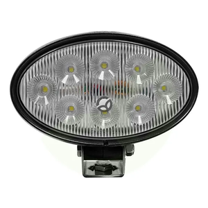 Delovna luč LED - 56W - 5320lm - ovalna - bela - 10/30V - Deutsch vtikač - širok snop - 8 LED žarnic - Kramp LA10558