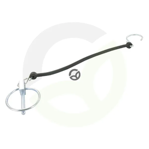 Vzmetni vpenjalni zatič 6 mm + elastična vrvica - Kramp LP6SAKR