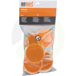 Okrogel odsevnik - jantar - Gopart LA75020