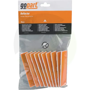 Pravokoten odsevnik - jantar - Gopart LA75014