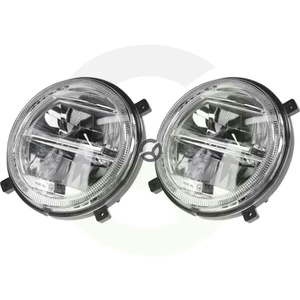 Okrogla LED sprednja luč - 22/21W - 9-36V - Ø140mm - visoka/nizka svetlost - H4 priključek - par - Kramp LA80055