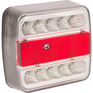Zadnja LED luč - 1W - kvadratna - 12V - 106x100x98mm - 5-pinska - 18 LED - Gopart LA99200GP