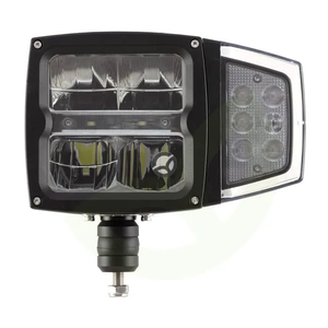 Žaromet LED - 38W - pravokoten - 12-24V - 229x150x80mm - ogrevan - dolge/kartke luči - LA80043