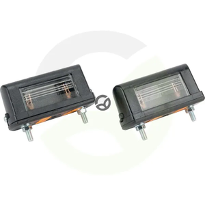 Luč za osvetlitev registrske tablice 5W - pravokotna - 12/24V - bela - 85x30x38.8mm - Gopart LA46002