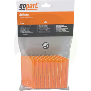 Pravokoten odsevnik - jantar - Gopart LA75002