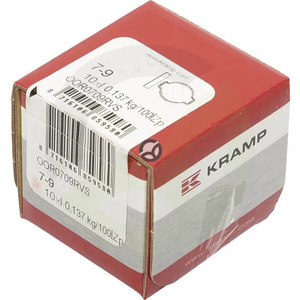 Dvojna objemka iz nerjavečega jekla 7-9 mm - Kramp OOR0709RVS