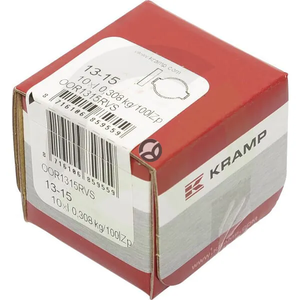 Dvojna inox ušesna objemka 13-15 mm - Kramp OOR1315RVS