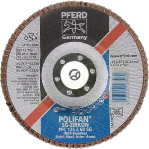 Lamelni brusni kolut Lapper 125 Z 60 SG - Pferd PFC125Z60SG
