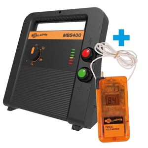 Električni pastir MBS400 Multipower (4.0J - 230V/12V/Solar) vklj. voltmeter - Gallagher 390307
