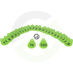 Označevalna številka zelena 76>100 - AKROH 39905000000476100