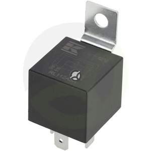Rele 12V - običajno odprt - 40A - z upornikom - z nosilcem - Kramp RL112A3R