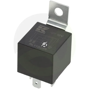 Mini rele 12V - preklopni - 30A/40A - z upornikom - z nosilcem - Kramp RL112C3R
