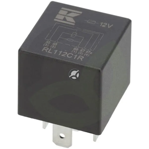 Mini rele 12V - preklopni - 30A/40A - z upora - brez nosilca - Kramp RL112C1R