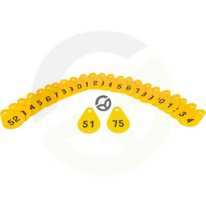 Označevalna številka rumena 51>75 - AKROH 3990500000025170