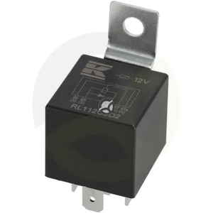 Mini rele 12V - preklopni - 30A/40A - dioda - s podnožjem - Kramp RL112C3D2