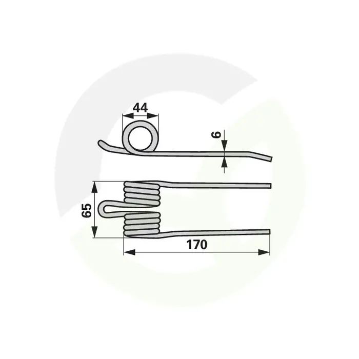 Vzmetni prst ustreza Schuitemaker 458053