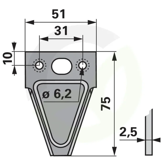 Nož kose ESM 3441331