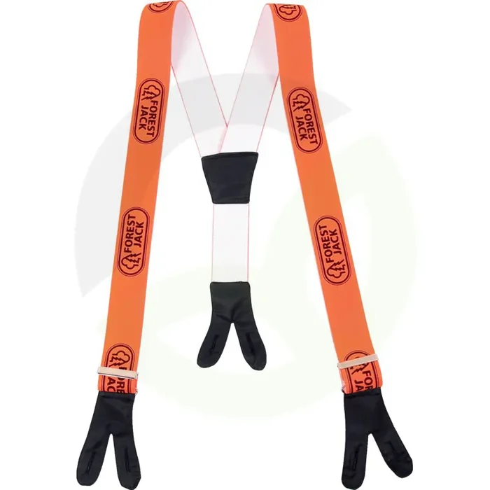 Naramnice s zankami 5 cm široke oranžno-bele
