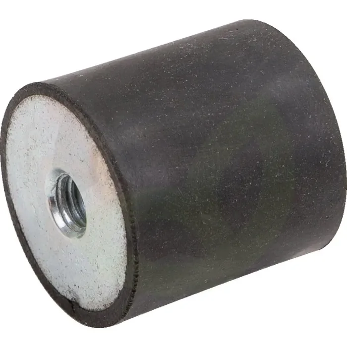 Gumijasti-kovinski blažilnik tip 5, 50 x 20 mm cilindrični 1x notranji navoj M10 x 10 mm