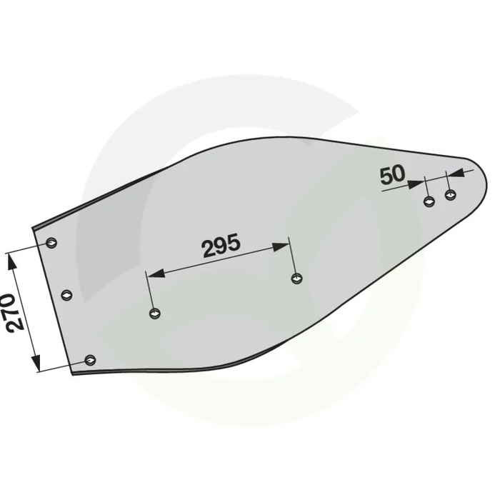 Deska pluga leva - Kuhn 616139