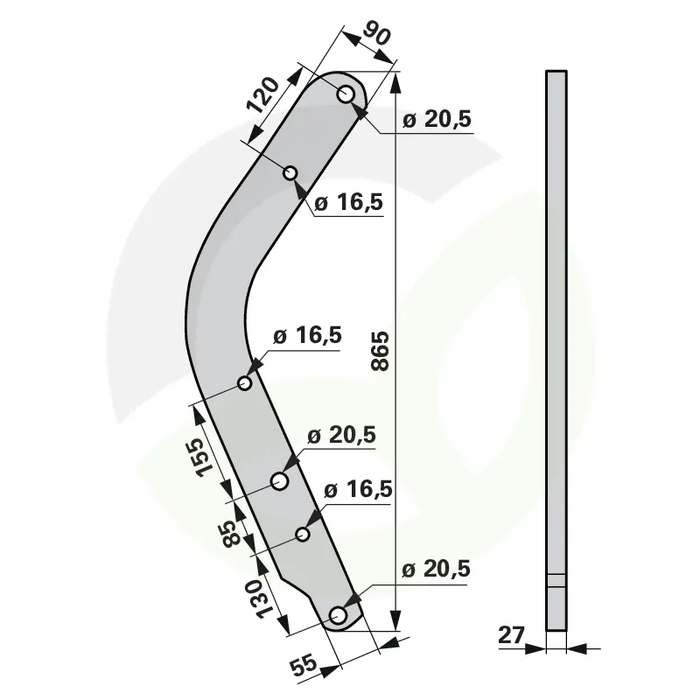 Nosilec deske pluga Vogel&Noot PP000022 RH86