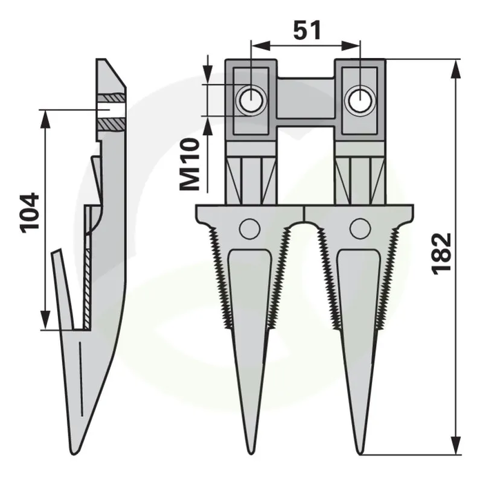 Dvojni prst Rapid 22160