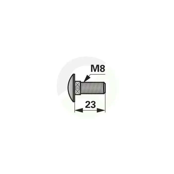 Vijak sponski M8X23, 8.8