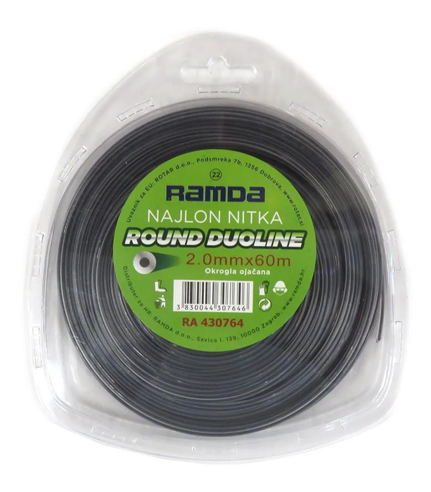 Duoline okrogla najlon nitka 2,0mmX60m