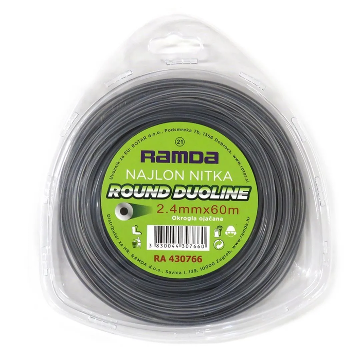 Duoline okrogla najlon nitka 2,4mmX60met