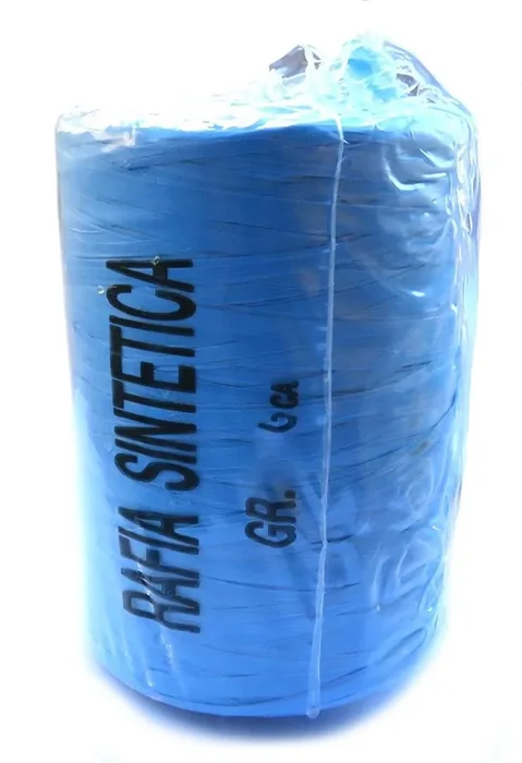 Ramda rafia RF200PZ sintettic modra, 200gr