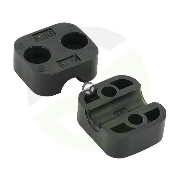 Cevna objemka, črna gladka A1 10 mm - STAUFF RS911110PAG