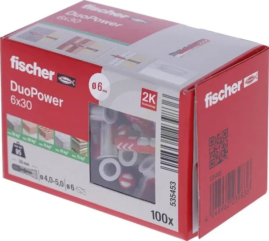 Vložek Duopower 6x30 100 kosov - Fischer 535453