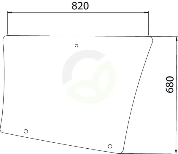 Zadnje stransko steklo - Kramp 7700054133N