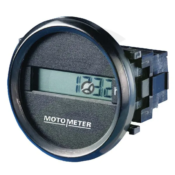 Števec delovnih ur LCD 12-24V Ø52mm I00067
